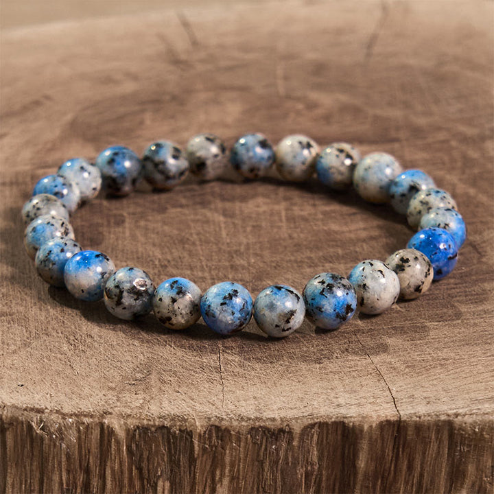 Buddha Stone Various Crystals Malachite Lazurite Lapis Lazuli Hemimorphite Calmness Bracelet - K2 stone(Wrist Circumference: 14-16cm) - image 92