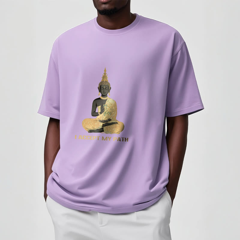 Buddha Stones I Accept My Path Cotton Tee T-shirt - image 18