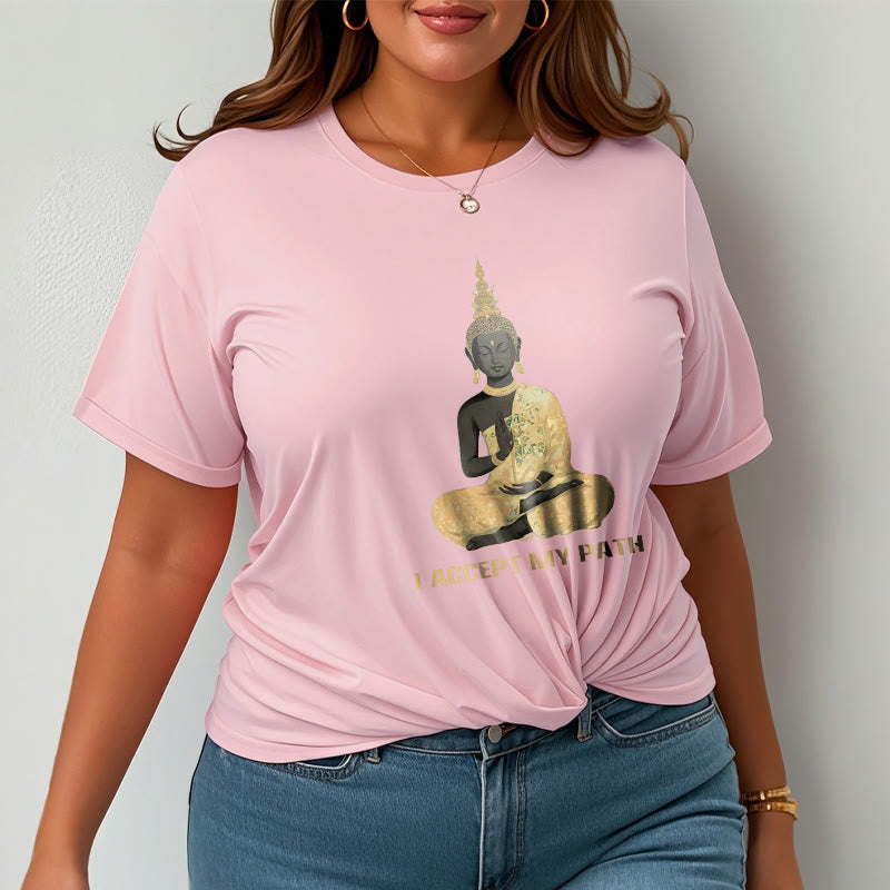 Buddha Stones I Accept My Path Cotton Tee T-shirt - image 16