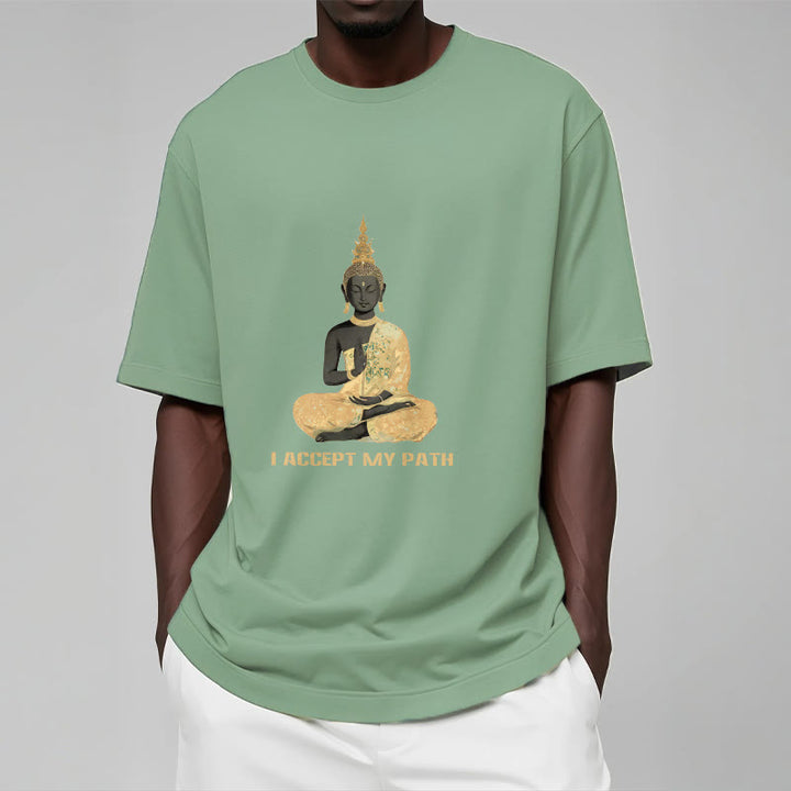 Buddha Stones I Accept My Path Cotton Tee T-shirt - image 20