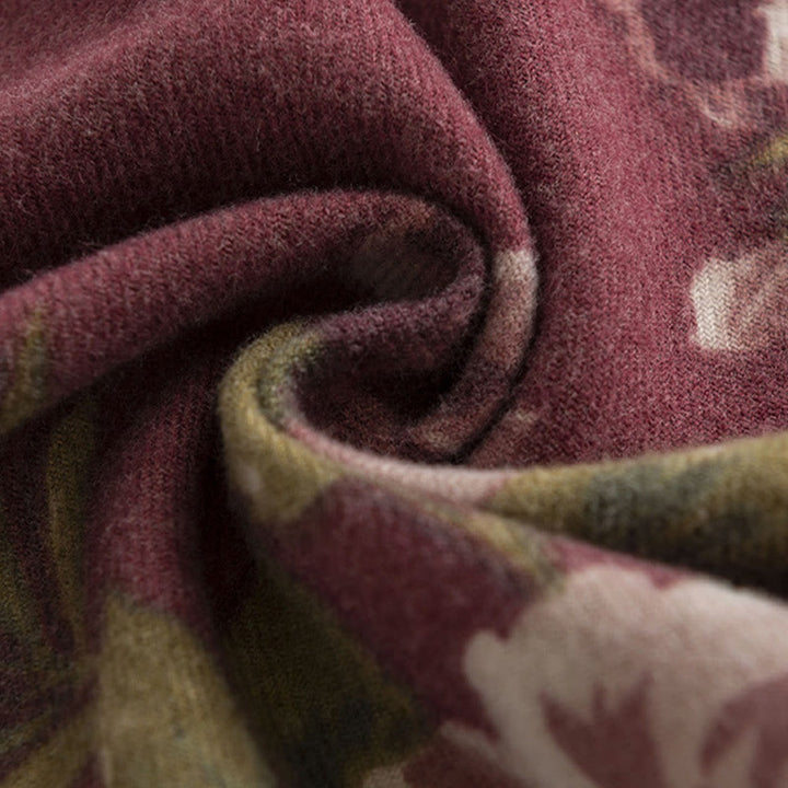 Buddha Stones Tibetan Shawl Garden Rose Fall Winter Cozy Travel Scarf Wrap - image 10