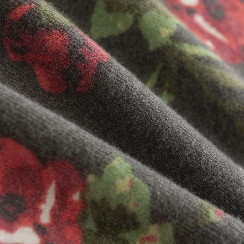 Buddha Stones Tibetan Rose Flower Garden Shawl Fall Winter Cozy Scarf Wrap  - image 17