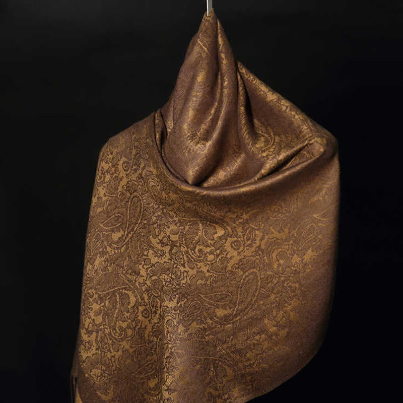 Buddha Stones Tibetan Cashew Jacquard Tassels Shawl Spring Fall Winter Warm Cozy Scarf Wrap - image 2