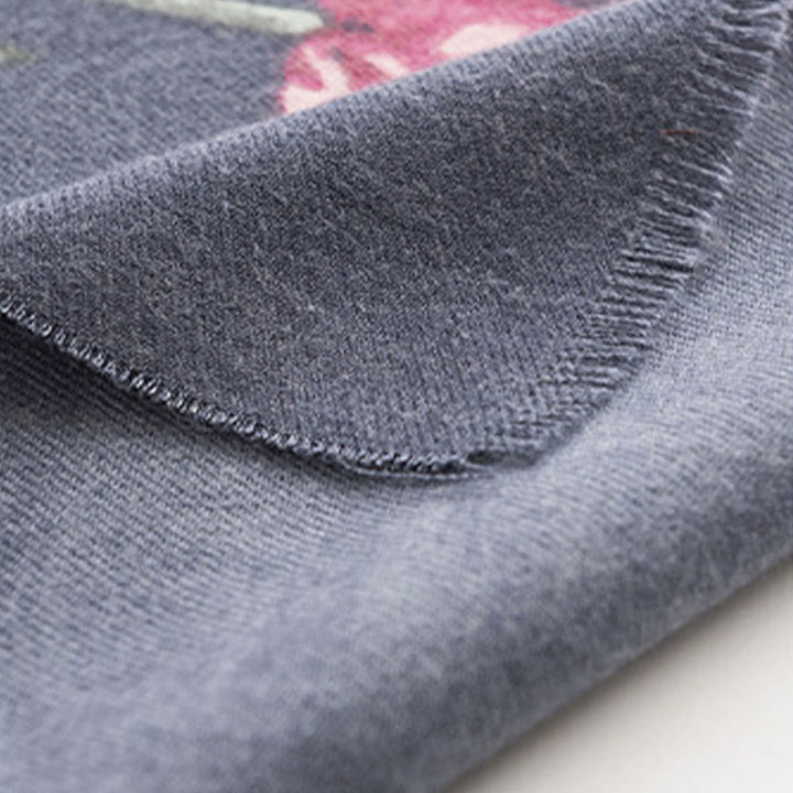 Buddha Stones Tibetan Shawl Elegant Flower Print Fall Winter Soft Warm Scarf Wrap - image 13