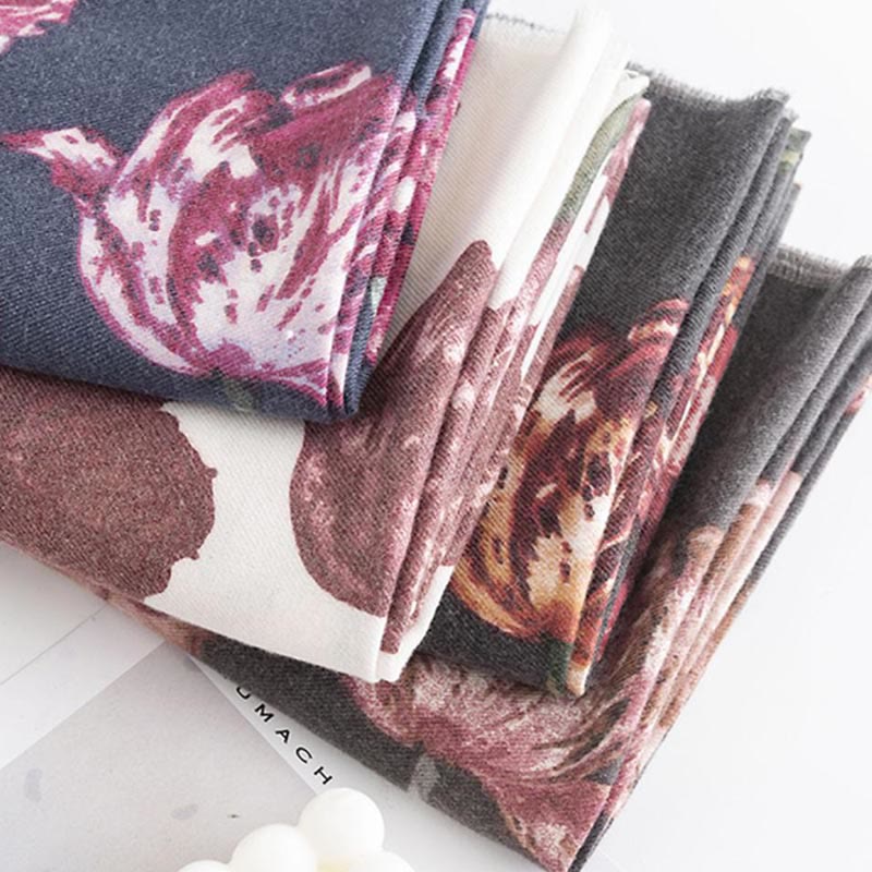 Buddha Stones Tibetan Shawl Elegant Flower Print Fall Winter Soft Warm Scarf Wrap - image 14