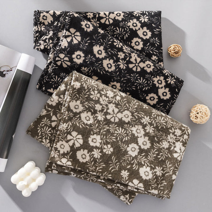 Buddha Stones Tibetan Shawl Fresh Daisy Print Fall Winter Soft Warm Travel Scarf Wrap - image 11