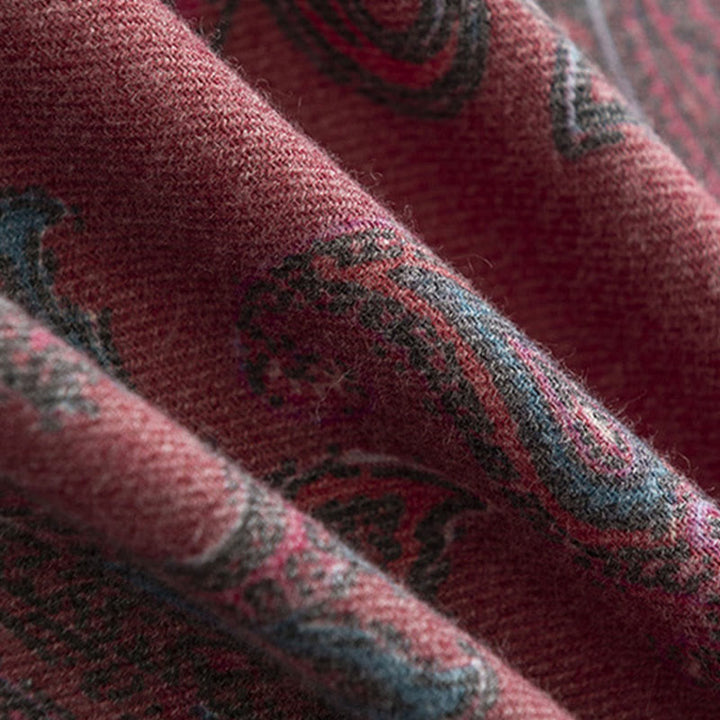 Buddha Stones Tibetan Paisley Prints Shawl Fall Winter Soft Warm Scarf Wrap - image 7