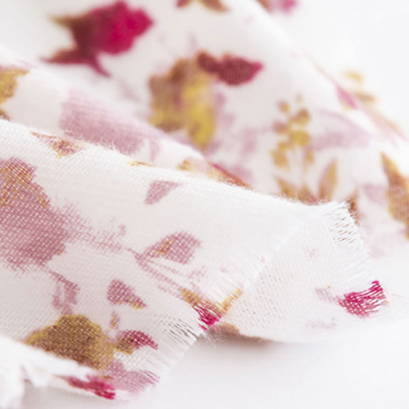 Buddha Stones Tibetan Floral Falling Leaves Print Shawl Fall Winter Cozy Warm Travel Scarf Wrap - image 9