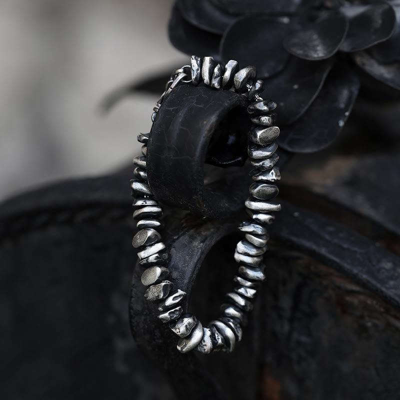 Buddha Stones 999 Sterling Silver Small Change Shape Protection Bracelet - image 10