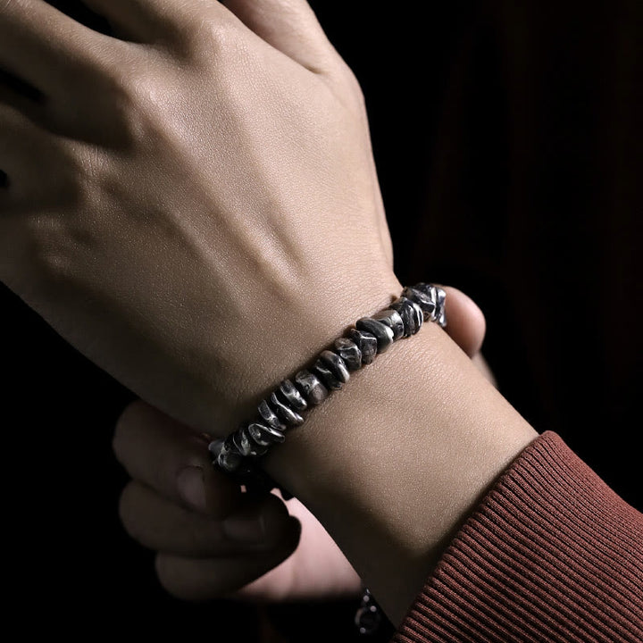 Buddha Stones 999 Sterling Silver Small Change Shape Protection Bracelet - image 4