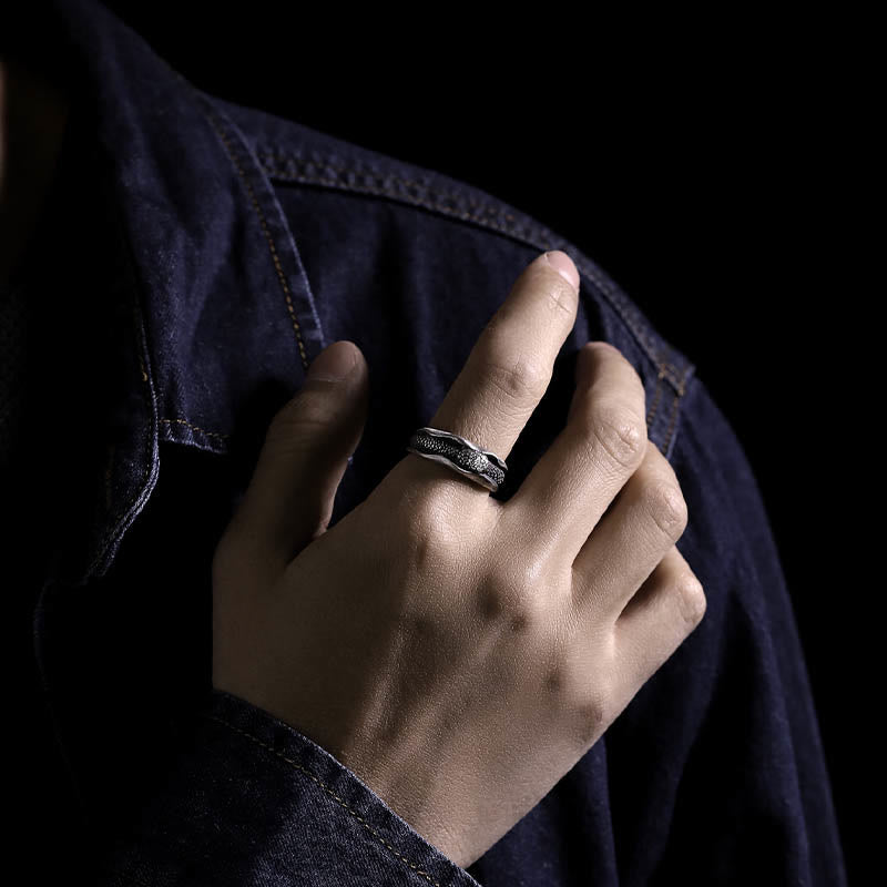 Buddha Stones 999 Sterling Silver Snake-shaped Year Of The Snake Protection Ring - image 14