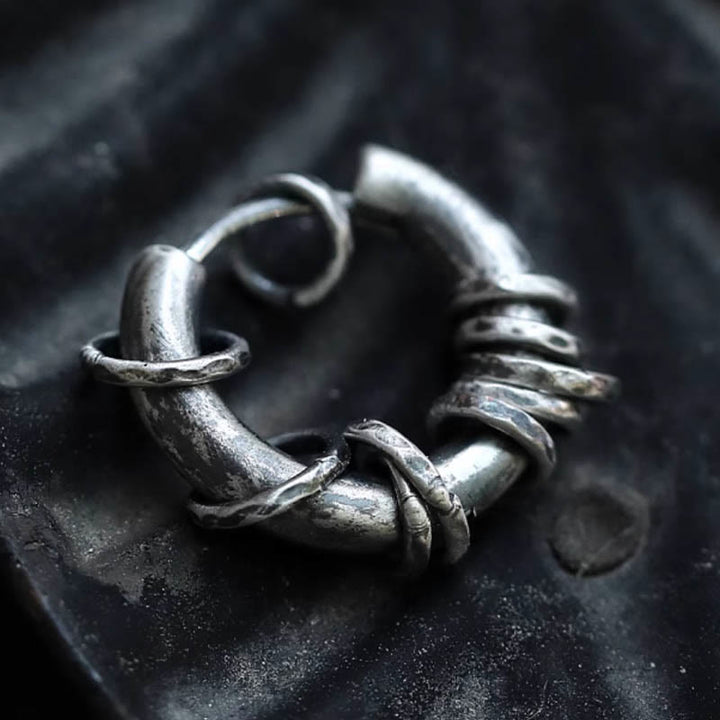 Buddha Stones 925 Sterling Silver Hand-hammered Protection Earrings  - image 6