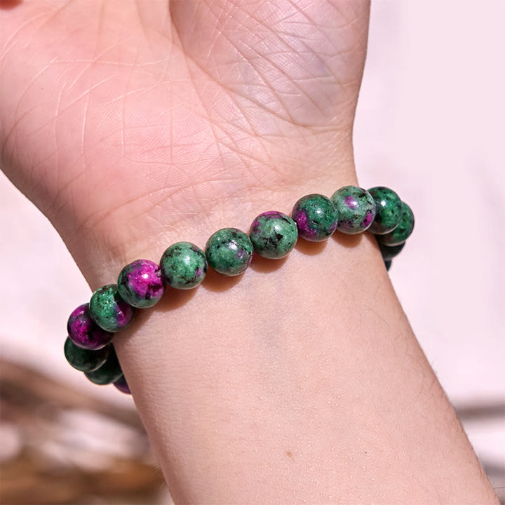 Buddha Stones Love Self Green Series Calm Balance Support Bracelet