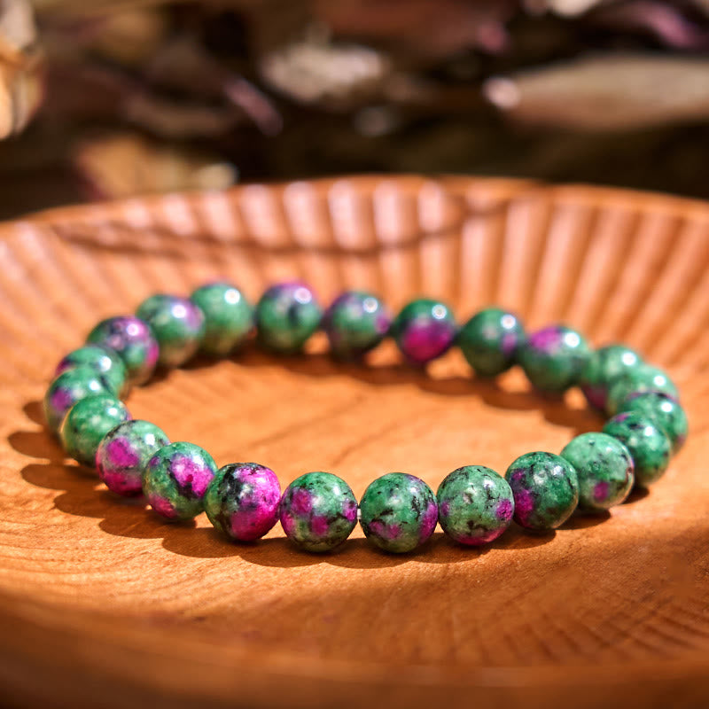 Buddha Stones Love Self Green Series Calm Balance Support Bracelet