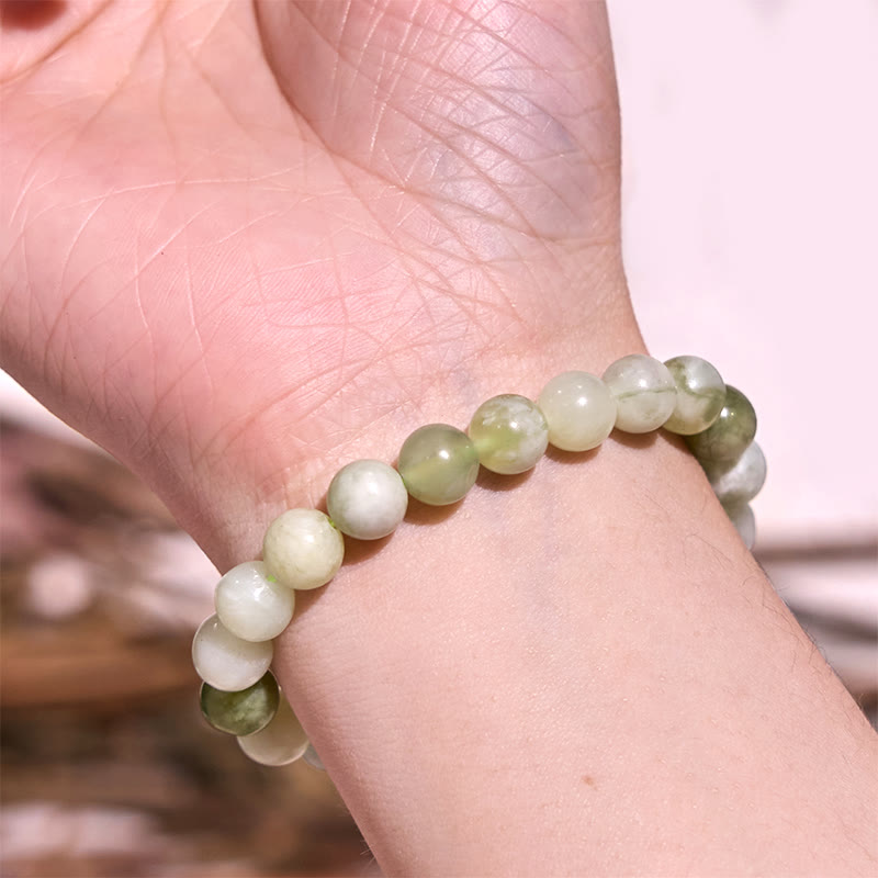 Buddha Stones Love Self Green Series Calm Balance Support Bracelet