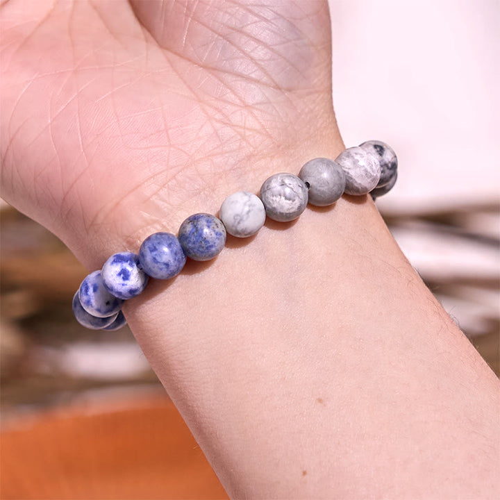 Buddha Stones Let The Past Go Blue Series Calm Tranquility Bracelet