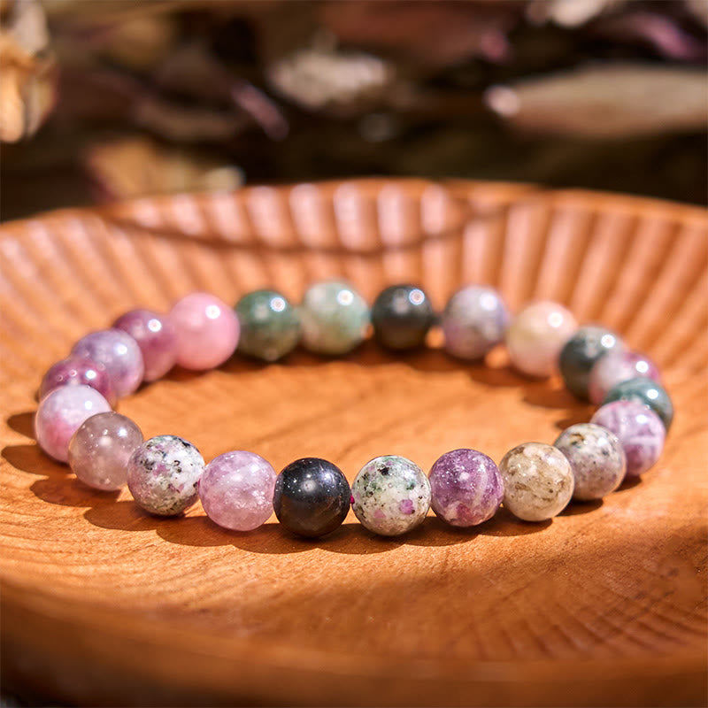 Buddha Stones Restores Calmness Cool Color Series Love Tranquility Bracelet