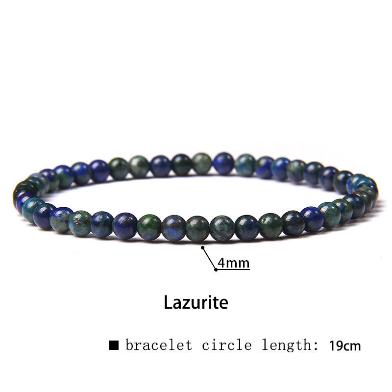 Buddha Stones 4mm Various Stone Crystal Mini Beads Healing Bracelet