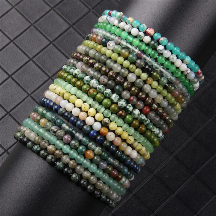 Buddha Stones 4mm Various Stone Crystal Mini Beads Healing Bracelet