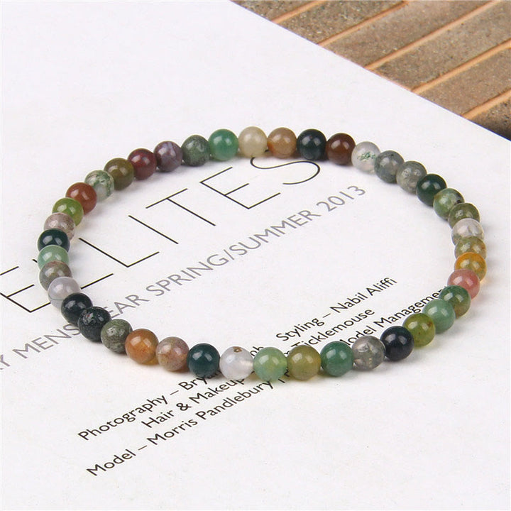 Buddha Stones 4mm Various Stone Crystal Mini Beads Healing Bracelet