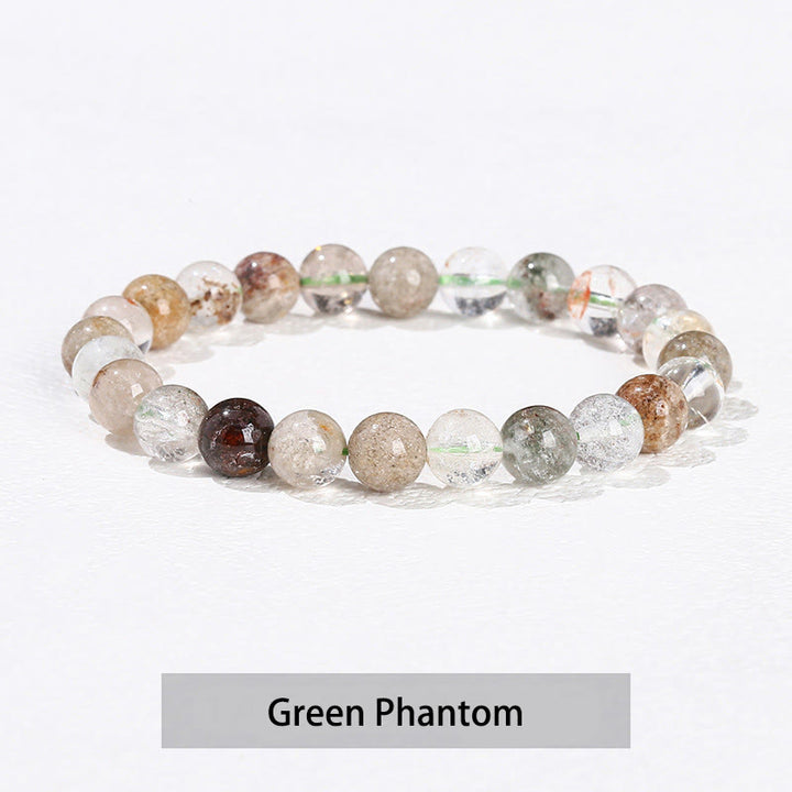 Buddha Stones Various Crystal Stone Amethyst Green Aventurine Rose Quartz Healing Bracelet