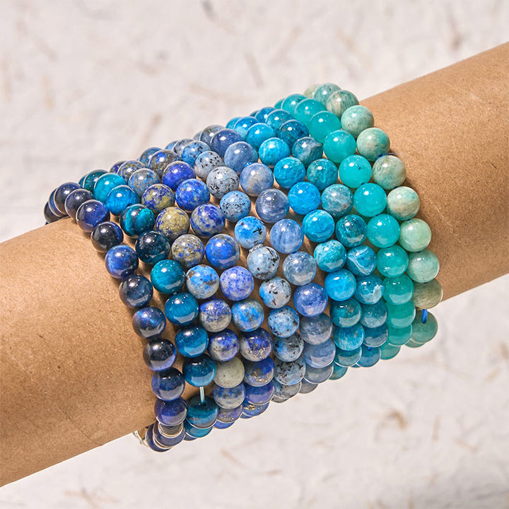 Buddha Stones Let The Past Go Blue Series Calm Tranquility Bracelet