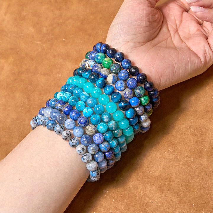 Buddha Stones Let The Past Go Blue Series Calm Tranquility Bracelet