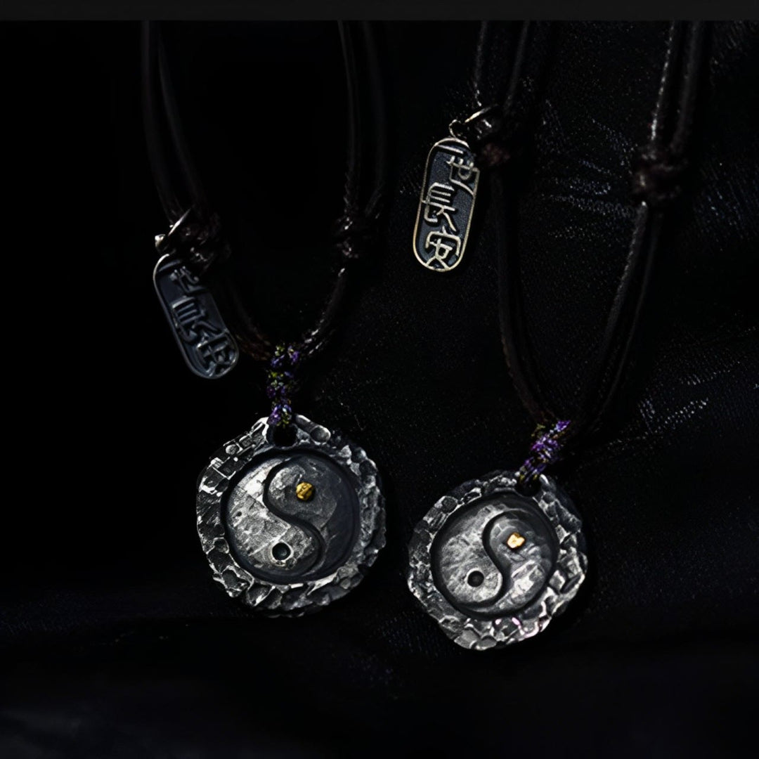 Buddha Stones 999 Sterling Silver Tai Chi Yin Yang Design Harmony Necklace Pendant - image 12