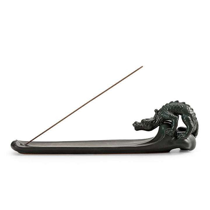 Buddha Stones Moon Rabbit PiXiu Mountain Healing Ceramic Stick Incense Burner Decoration - image 13