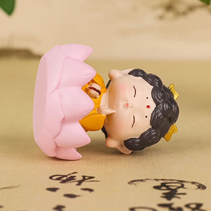 Buddha Stones Meditation Lotus Amitabha Buddha Resin Statue Compassion Home Decoration - image 4