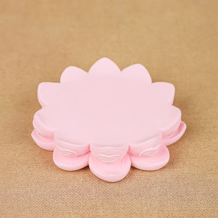 Buddha Stones Meditation Avalokitesvara Lotus Boy Girl Resin Statue Harmony Home Decoration - image 18