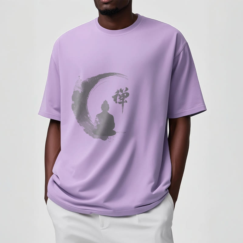 Buddha Stones Meditating Buddha Pattern Cotton Tee T-shirt - image 16