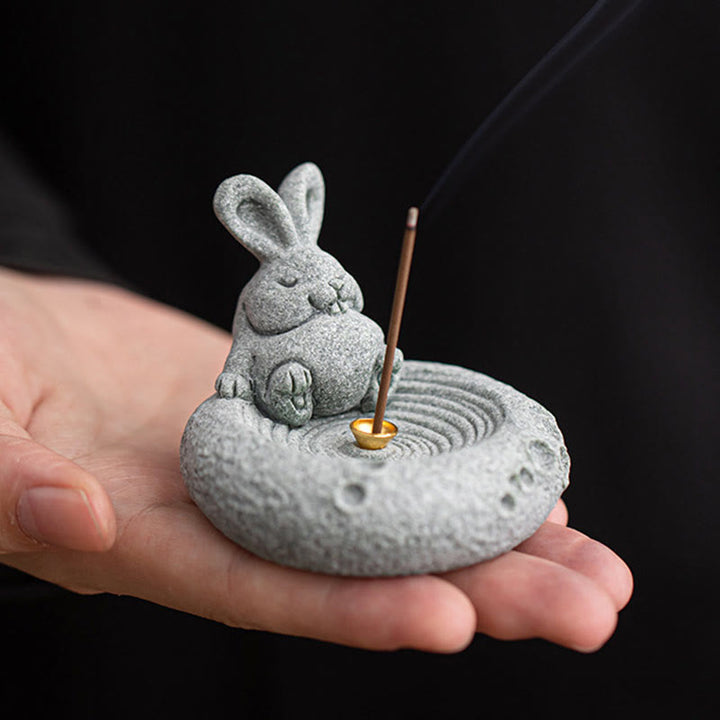 Buddha Stones Chinese Zodiac Healing Incense Burner Desk Decoration