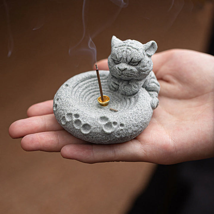 Buddha Stones Chinese Zodiac Healing Incense Burner Desk Decoration