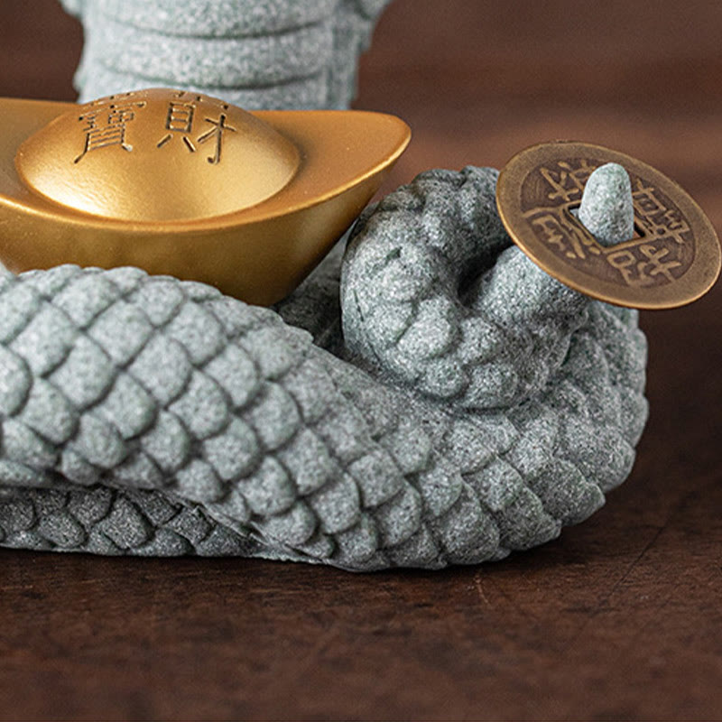 Buddha Stones Year Of The Snake Ingot Copper Coins Home Decoration