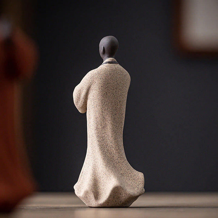 Buddha Stones Meditating Praying Monk Figure Ceramic Compassion Serenity Home Decoration - image 14