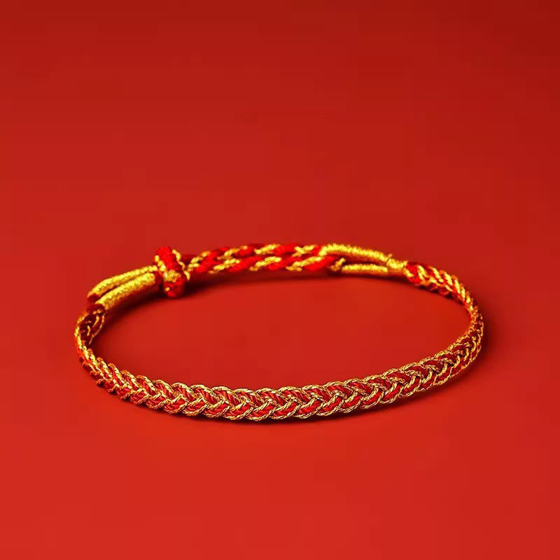 Buddha Stones Red String Yellow String Luck Bracelet