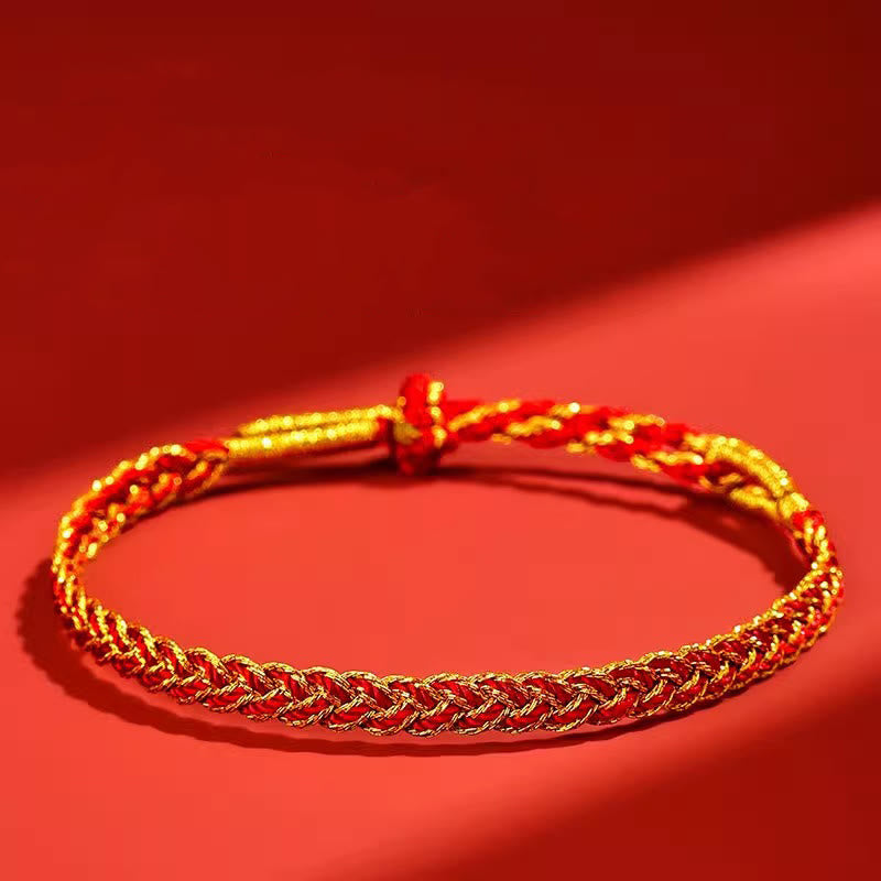 Buddha Stones Red String Yellow String Luck Bracelet