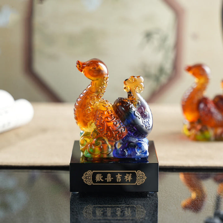 Buddha Stones Year Of The Snake Auspicious Clouds Joy And Auspiciousness Liuli Art Piece Home Decoration