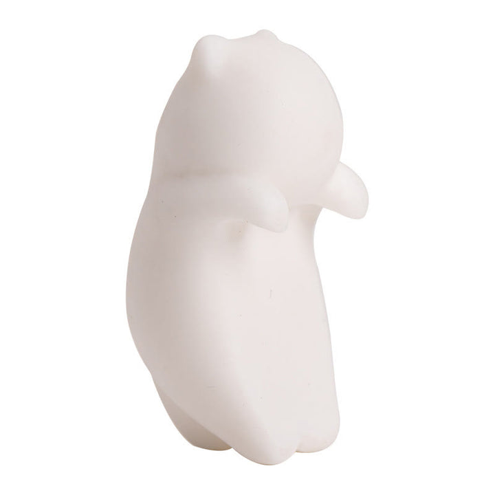 Buddha Stones Mini Hanging White Cat Tea Pet Ceramic Home Desk Figurine Decoration - image 14