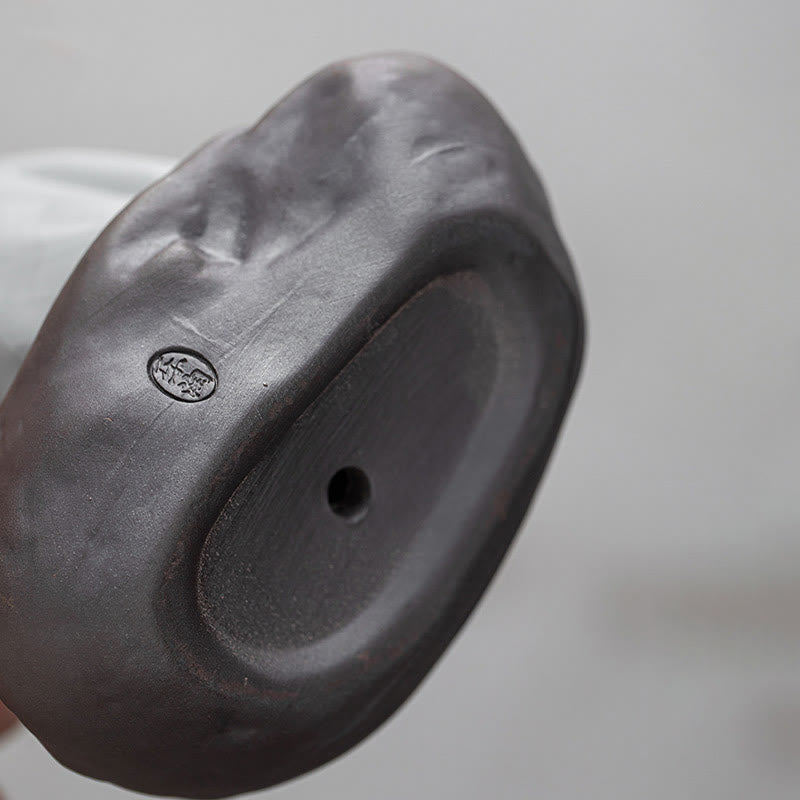 Buddha Stones Little Zen Monk Hat Strainer Ceramic Tea Accessories Figurine Home Decoration - image 21