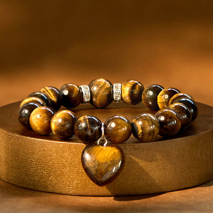 Buddha Stones Various Crystal Green Aventurine Love Heart Balance Bracelet - image 21
