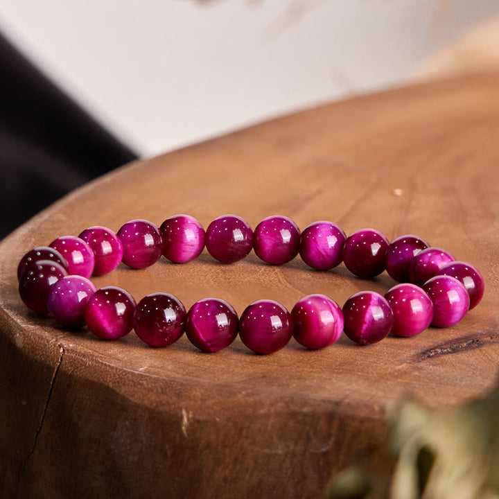 Buddha Stones Red Tiger Eye Calm Bracelet