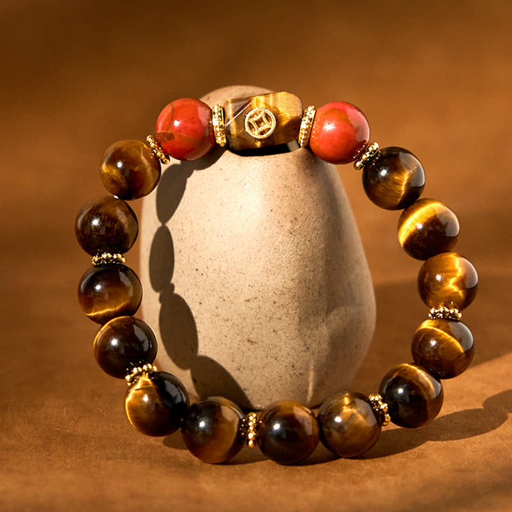 Buddha Stones Tiger Eye Courage Bracelet