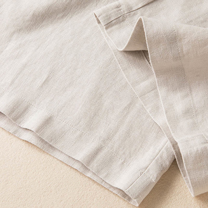 Buddha Stones Casual Solid Color Cotton Linen Women's Wide Leg Pants With Pockets - image 28