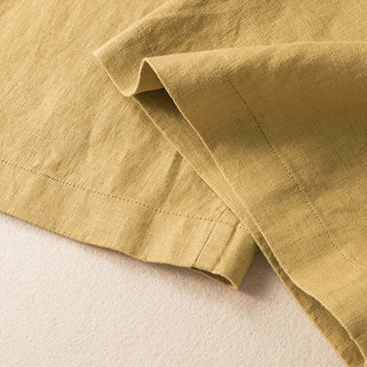 Buddha Stones Casual Solid Color Cotton Linen Women's Wide Leg Pants With Pockets - image 33