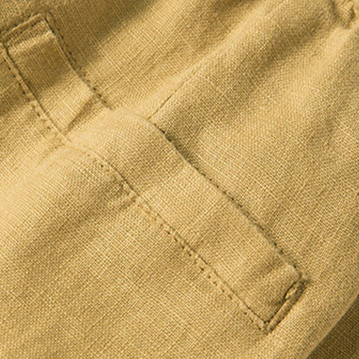 Buddha Stones Casual Solid Color Cotton Linen Women's Wide Leg Pants With Pockets - image 32