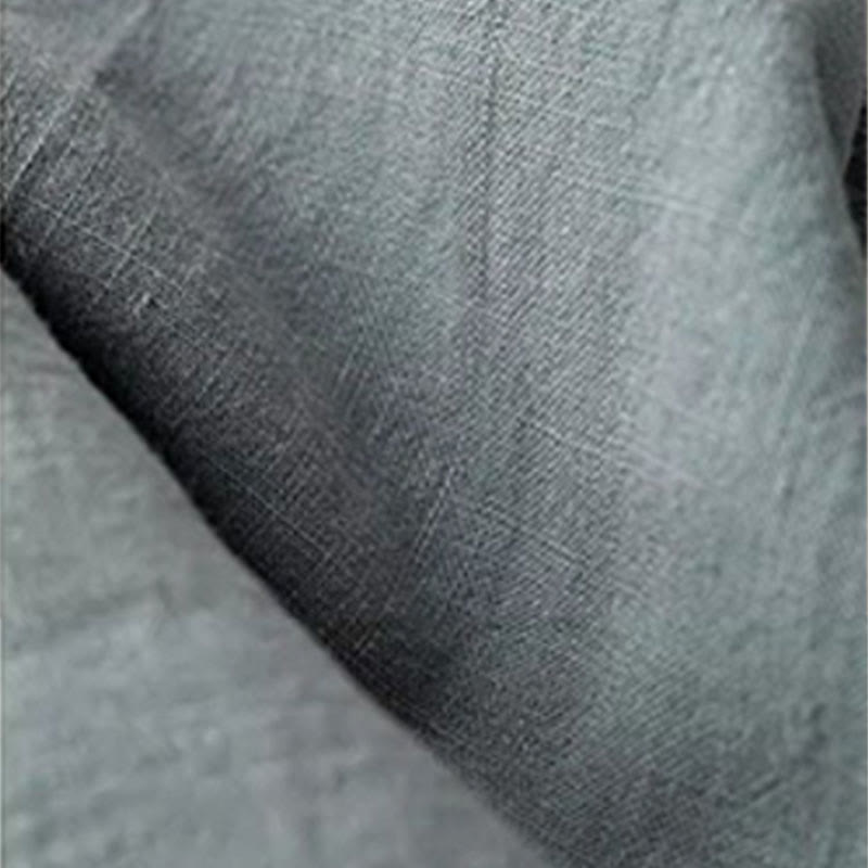 Buddha Stones Casual Solid Color Cotton Linen Drawstring Women's Pants With Pockets - image 3