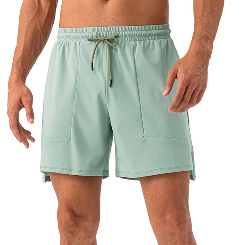 Buddha Stones Men's Casual Quick Dry Sports Shorts With Pockets