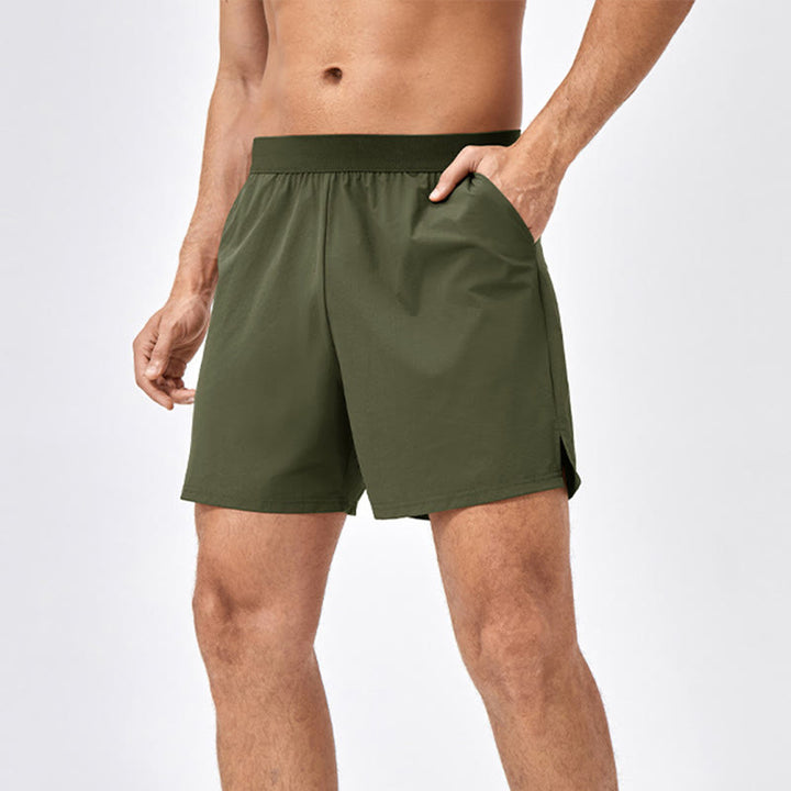 Buddha Stones Men's Casual Loose Nylon Quick Dry Sports Shorts With Pockets - Black - US/UK/AU44，EU54 (2XL) - image 14